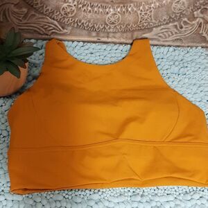 NWT I Want to Feel Relaxed Women's Sports Bra Size 10 Mustard Colored.